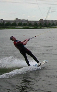 Keertje wakeboarden 2002